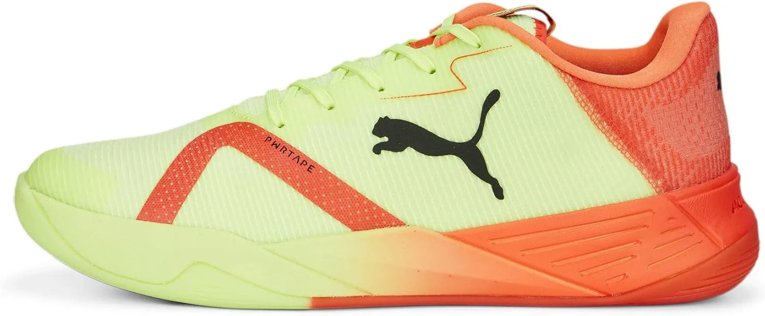 Мужские кроссовки PUMA Acceled Turbo Nitro II для тренировок в фитнесе, черный/красный/желтый — фото 4