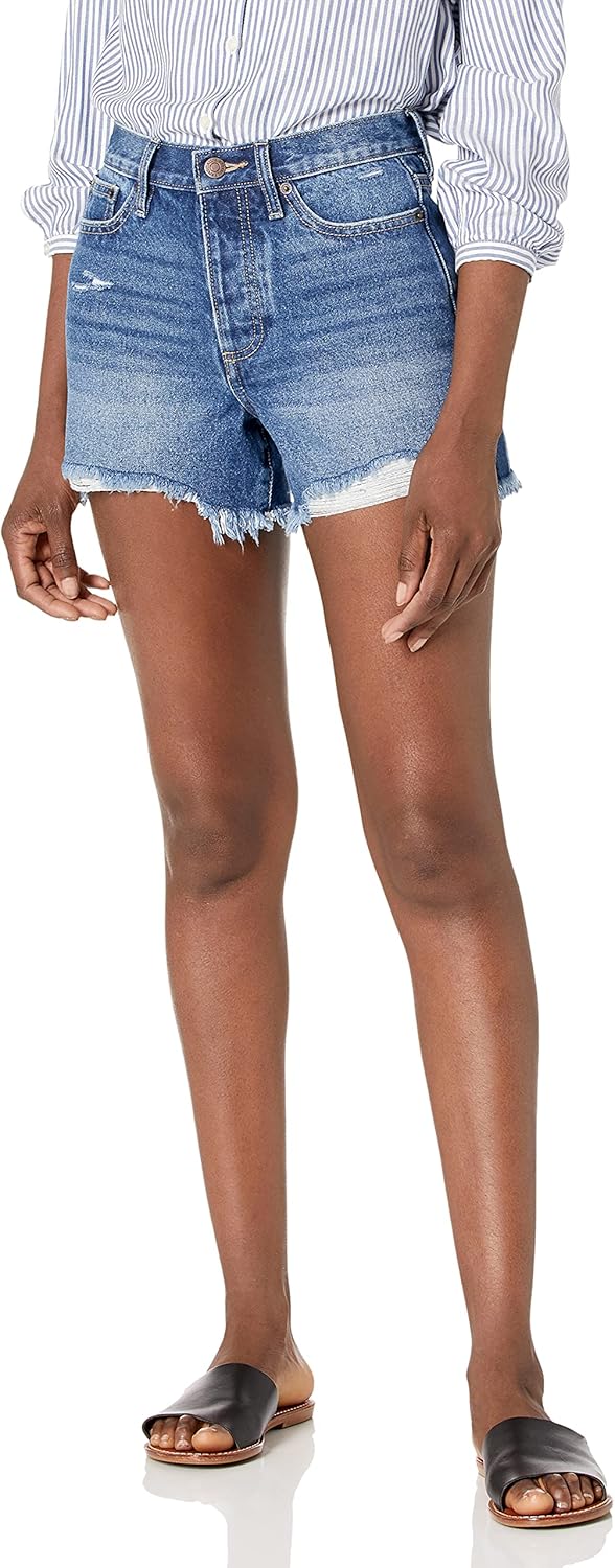 

Женские шорты Calvin Klein Jeans с высокой посадкой, на пуговицах и рваным подолом, Santa Marta