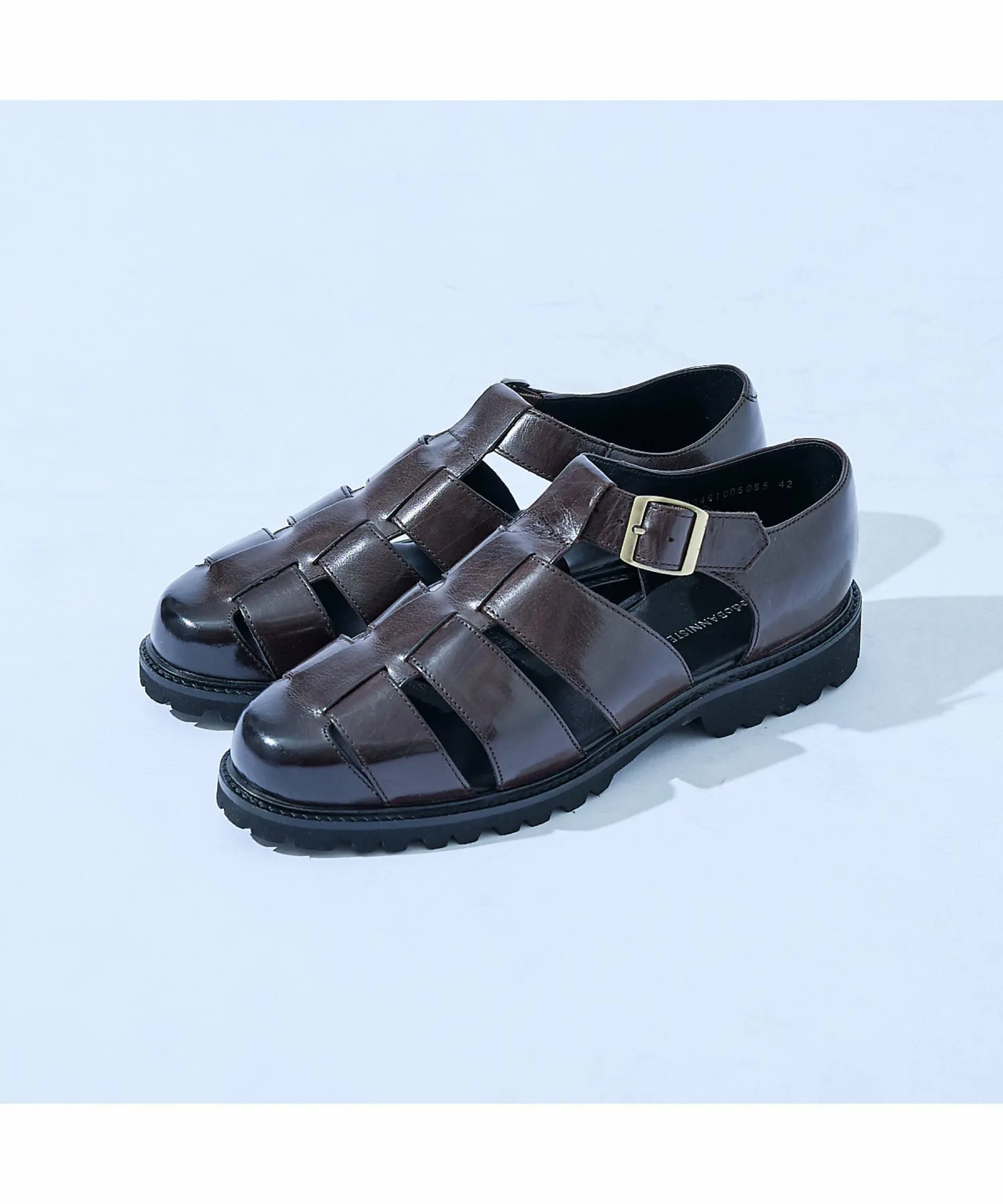 Сандалии/обувь гуркхов с объемной подошвой AlfredoBANNISTER, Dark Brown