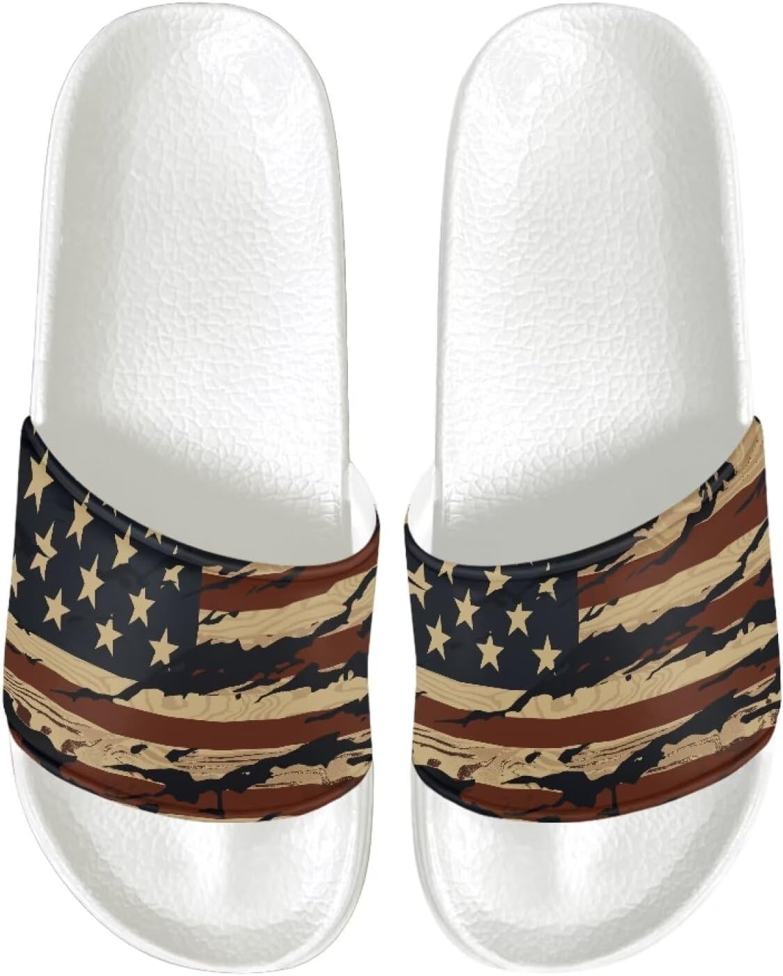 

Сандалии-шлепанцы с открытым носком Psesaysky, Old American Flag