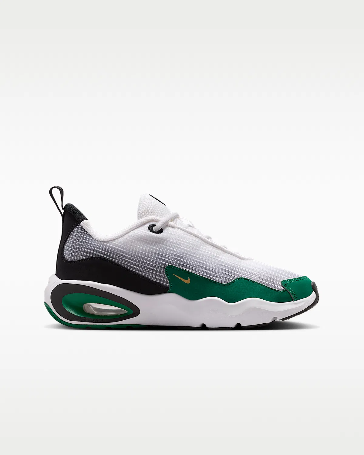 Кроссовки Nike Air Max Nova для детей старшего возраста, White/Malachite/Black/Metallic Gold — фото 3