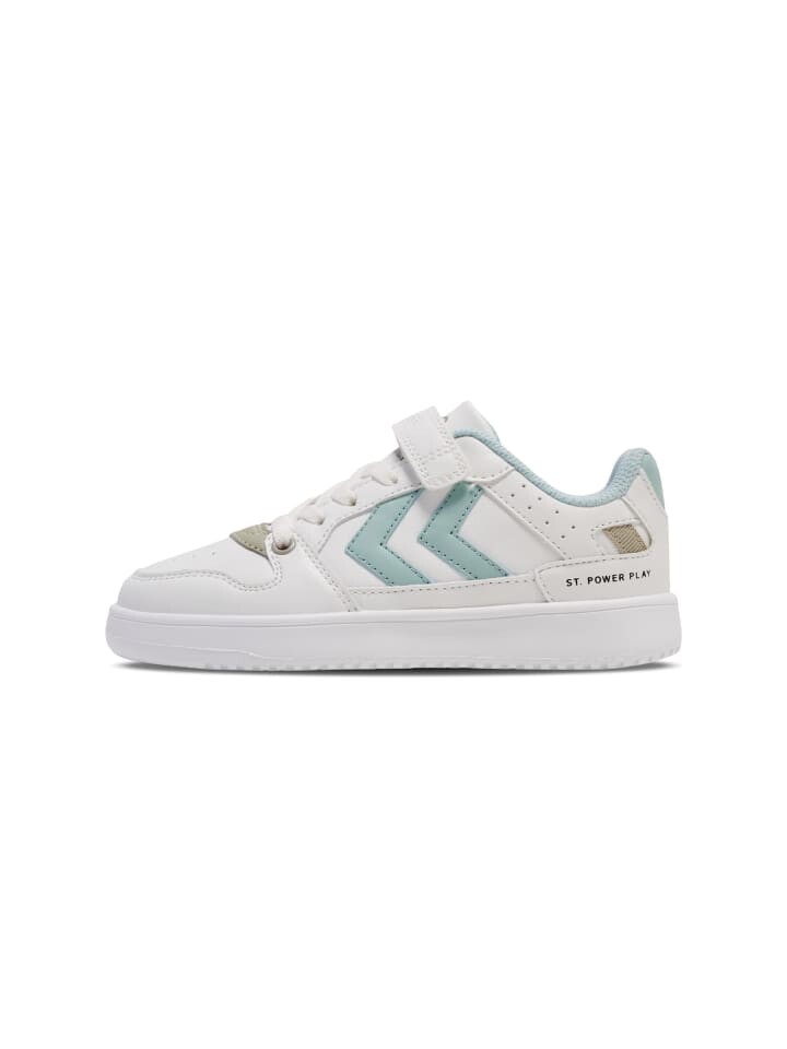 

Низкие кроссовки Hummel Klettverschluss Low St Power Kinder, цвет white/turquoise