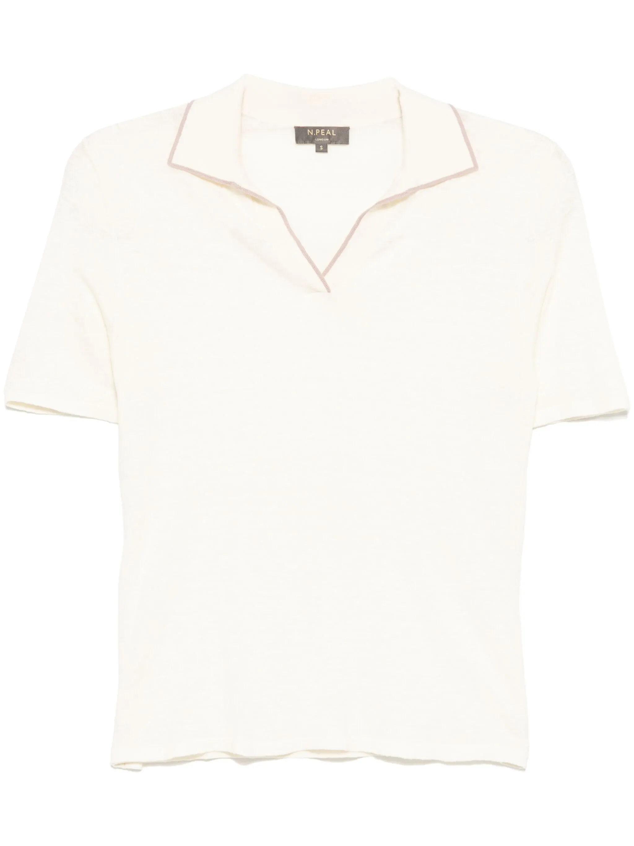 

Топ с V-образным вырезом N.Peal, нейтральный