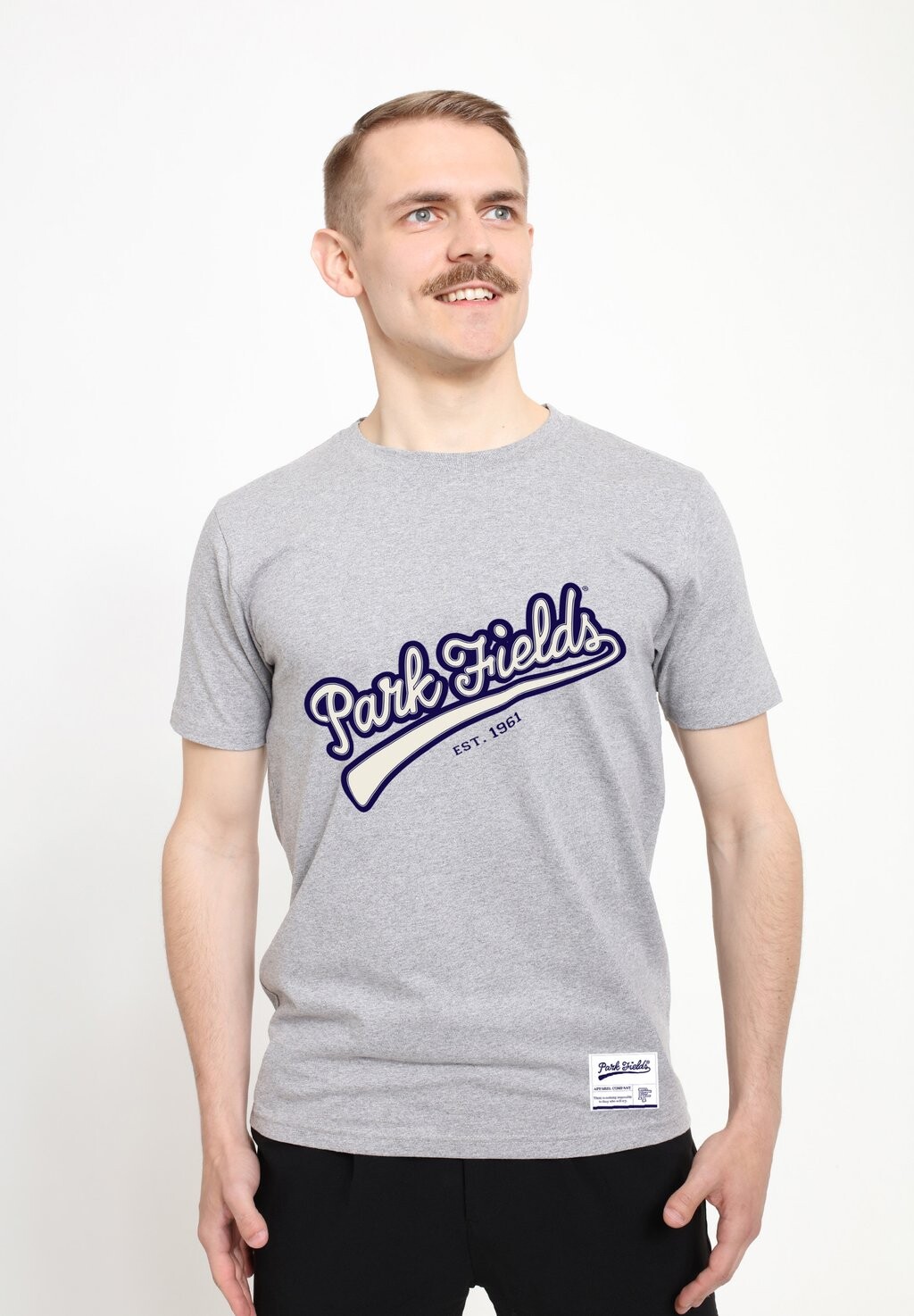 

Футболка с принтом PARK FIELDS VARSITY FORTY FIVE Henry Tiger, светло-серый