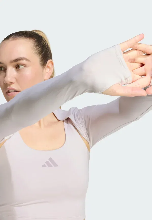 Топ Adidas Performance Power Essentials Workout Contour Shrug Long Sleeved, ледяной фиолетовый — фото 3