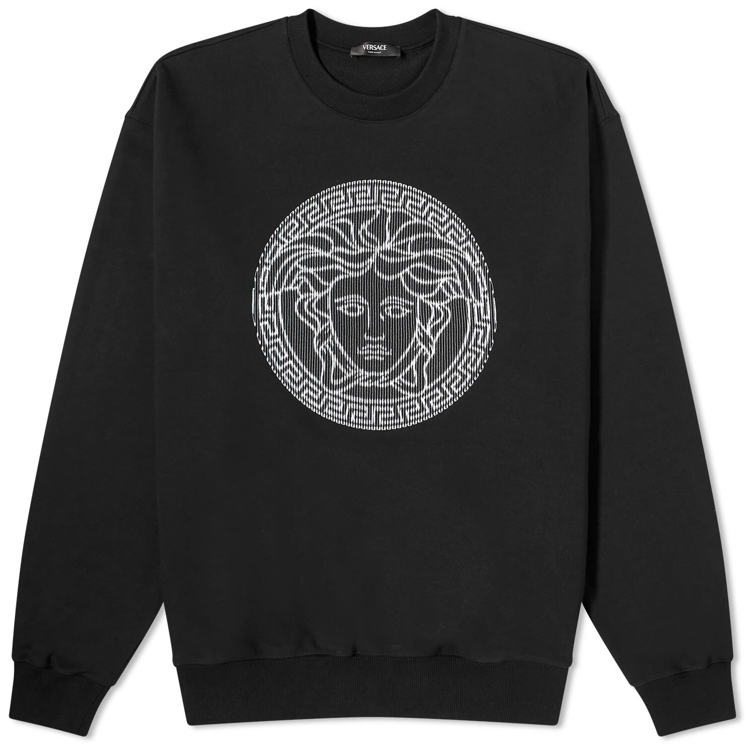 

Толстовка Versace Embroidered Medusa Sweatshirt, черный