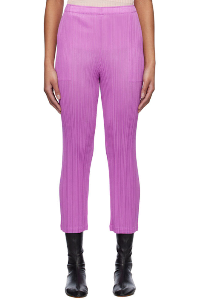

Брюки январь цвета месяца фиолетовые PLEATS PLEASE ISSEY MIYAKE