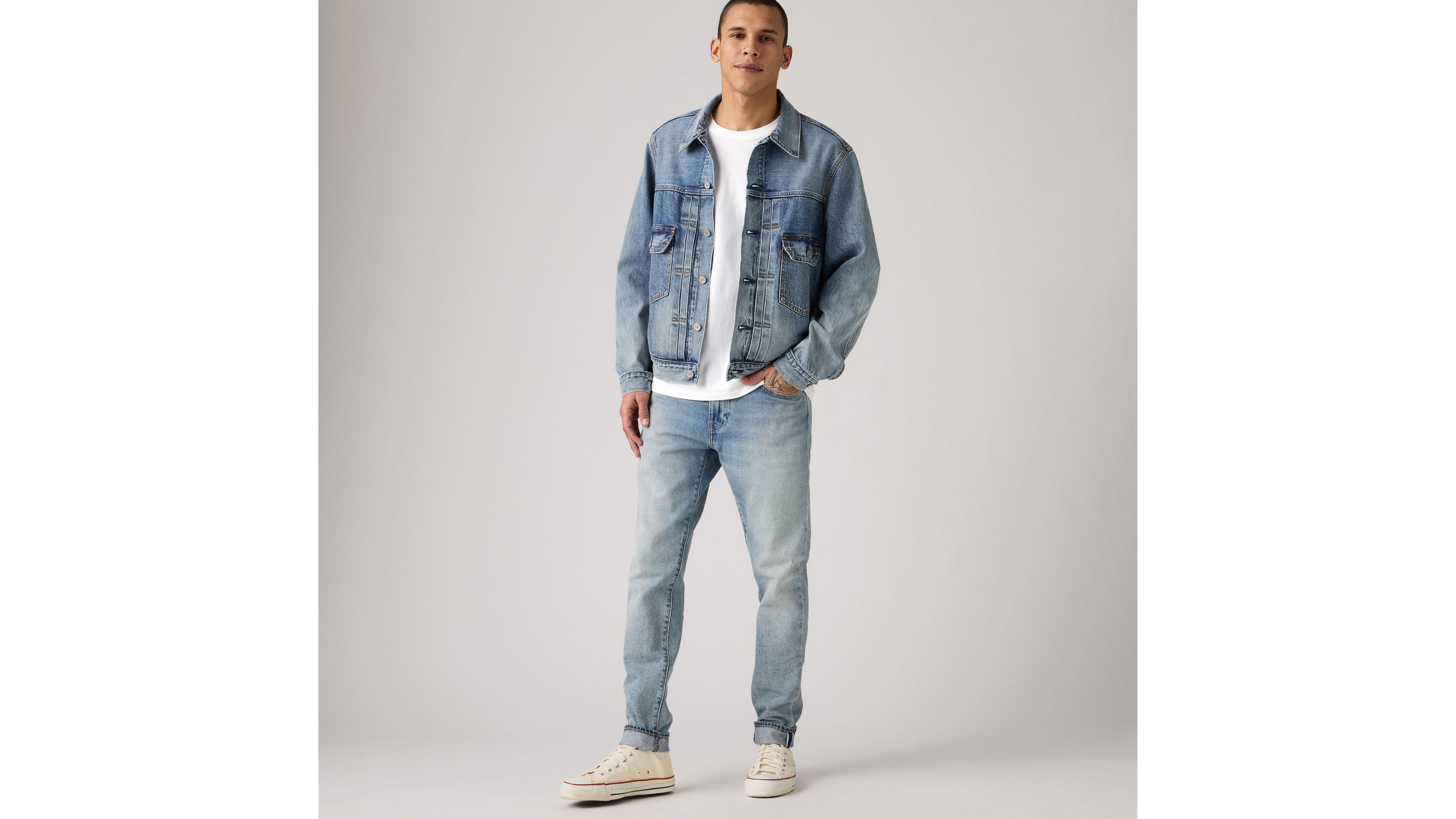 

Мужские джинсы 512 Slim Taper Fit Selvedge Levi's, Go With It - Light Wash