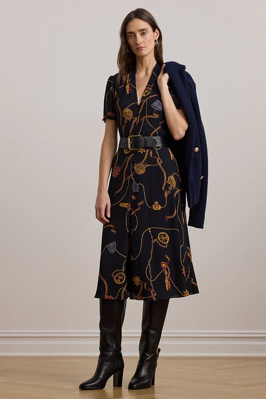 

Платье Lauren Ralph Lauren, темно-синий