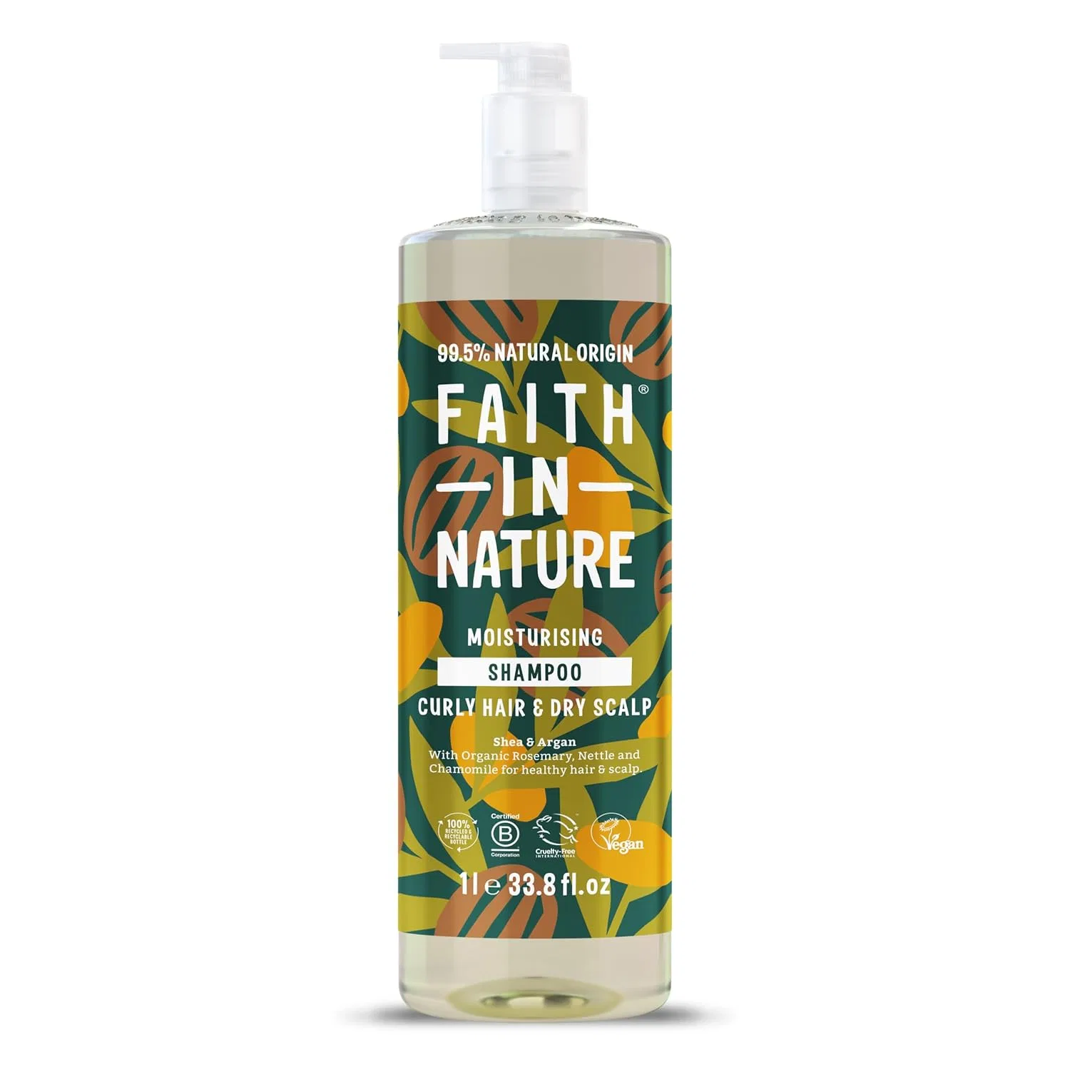 Натуральный шампунь с маслом ши и арганы 1 л от Faith In Nature Faith In Nature