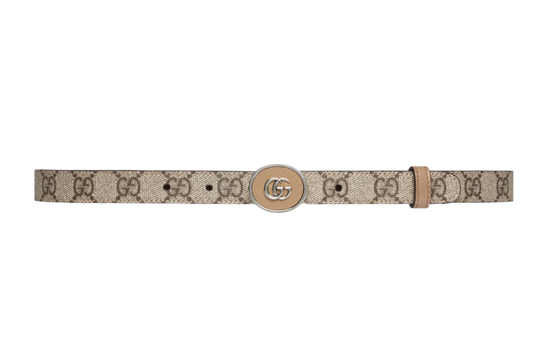 

Ремень кожаный Gucci Petite Gg женский, бежевый