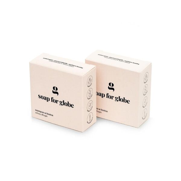 Набор: шампунь, 80 г + кондиционер для длинных волос, 50 г. Soap For Globe Long & shiny — фото 3