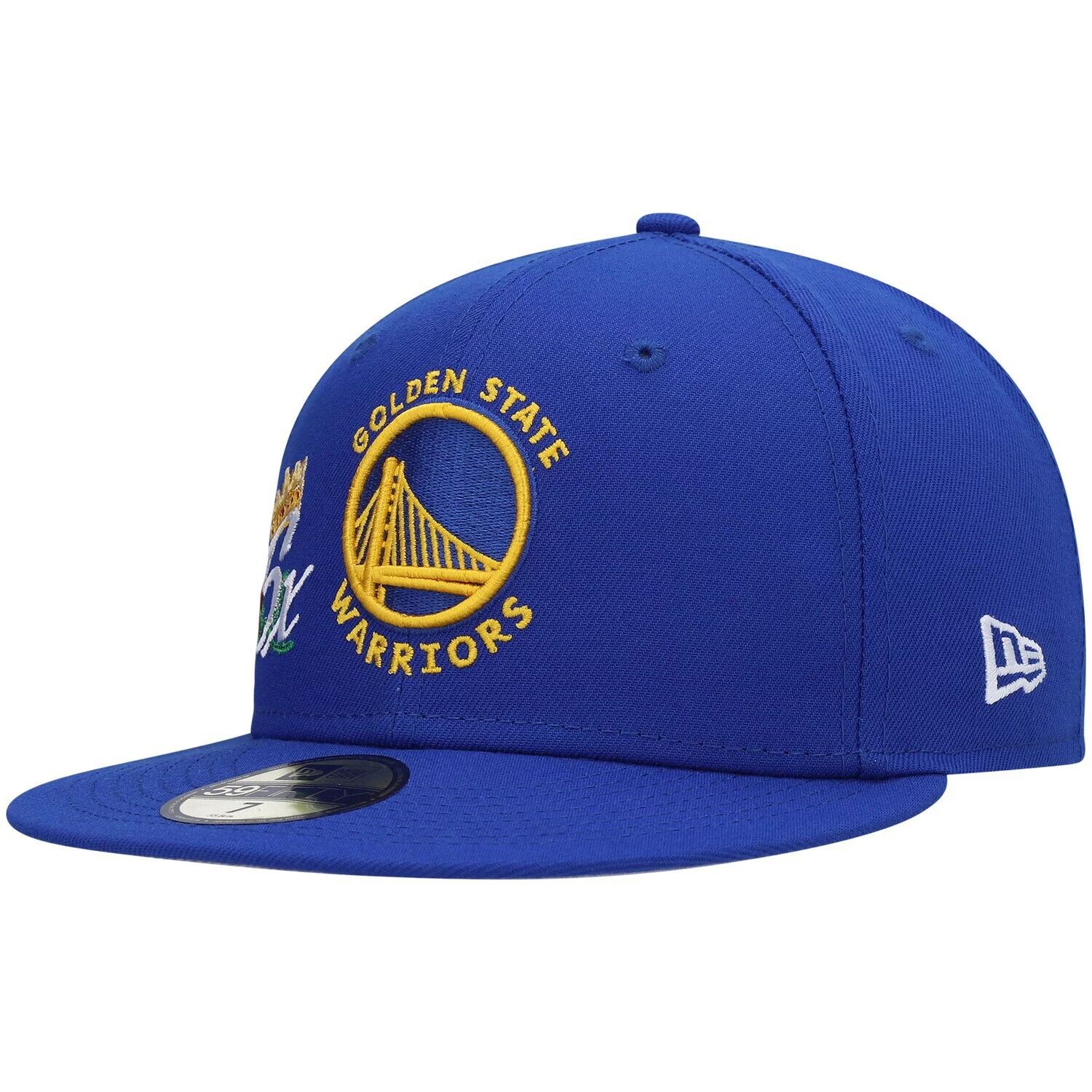 

Мужская облегающая шляпа New Era Royal Golden State Warriors 6x NBA Finals Champions Crown 59FIFTY