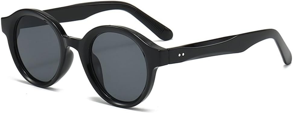 

Винтажные круглые солнцезащитные очки конфетных цветов для женщин и мужчин. Модные женские солнцезащитные очки класса люкс с защитой от УФ-излучения UV400 MUTYNE, Black