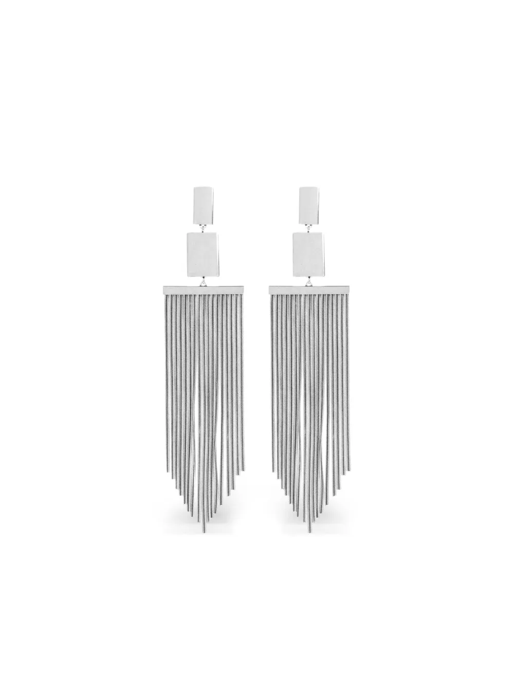 

Квадратные серьги с бахромой ISABEL MARANT, серебряный