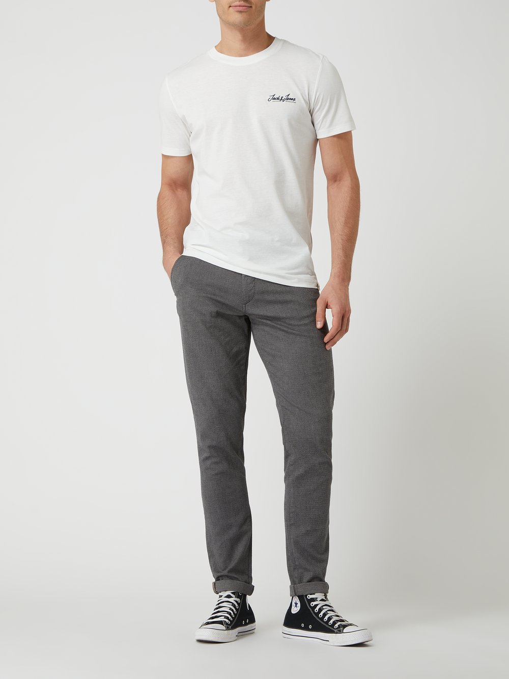 

Брюки облегающего кроя со шлевками для ремня, модель «МАРКО» Jack & Jones