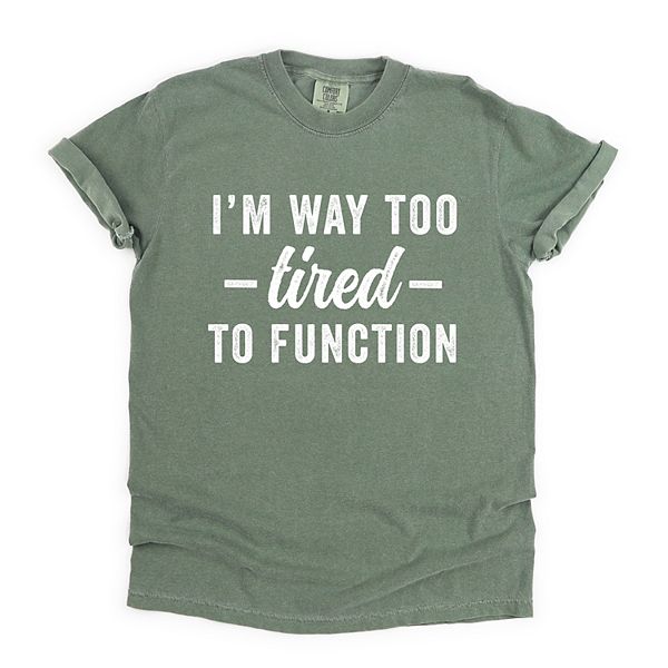 

Футболка I'M way too tired to function с эффектом garment dyed Simply Sage Market, Moss, Зеленый, Футболка I'M way too tired to function с эффектом garment dyed Simply Sage Market, Moss