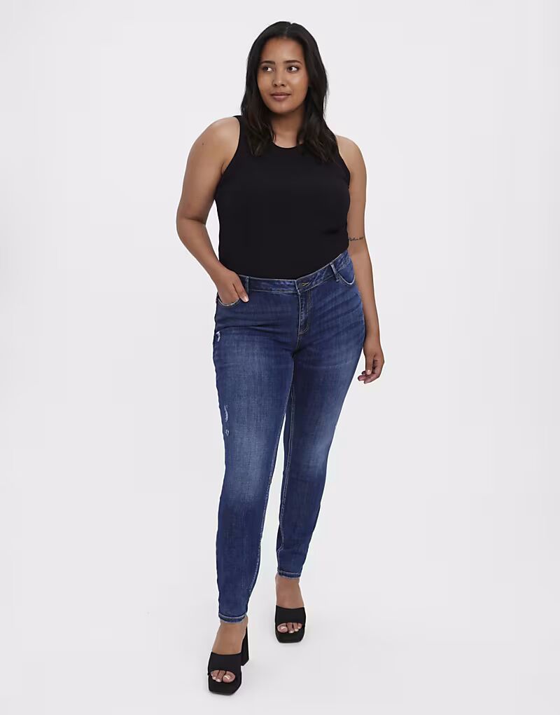 

Джинсы Vero Moda Curve Slim fit из темно-синего денима