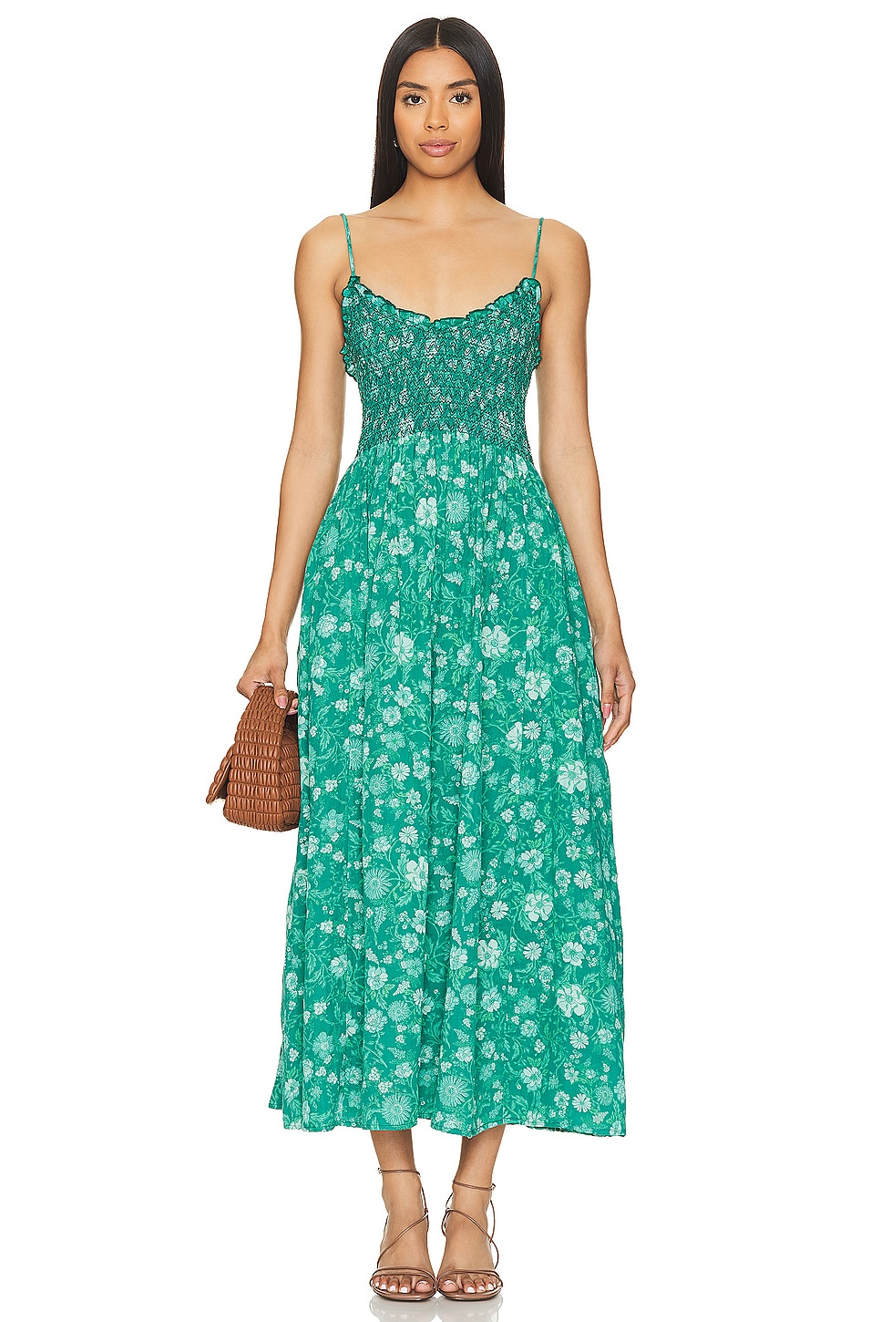 

Midi-платье Sweet nothings в лесном сочетании от Free People, forest combo