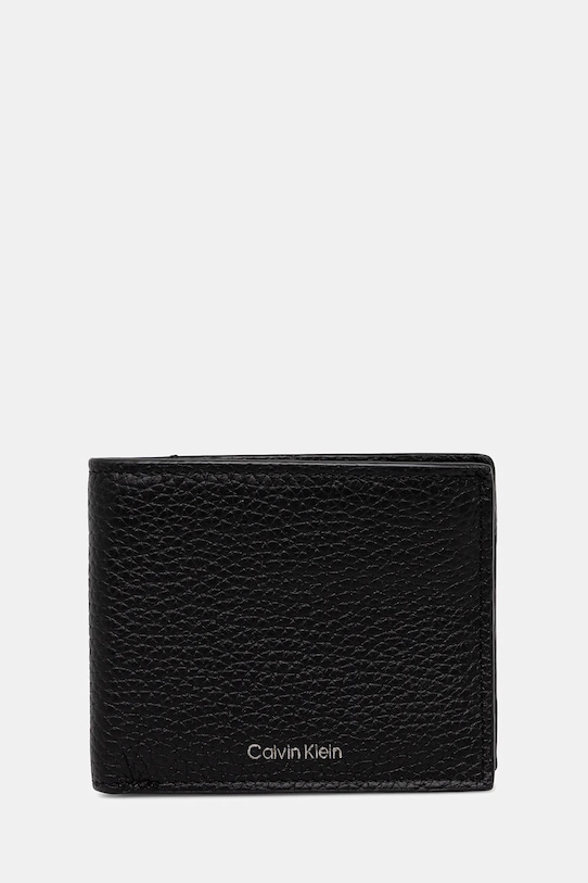 

Кожаный кошелек Calvin Klein, черный