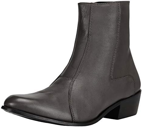 

Мужские высокие ботинки LIBERTYZENO из кожи с однотонным и змеиным принтом, ретро-стиль, для взрослых, к Рождеству, серый