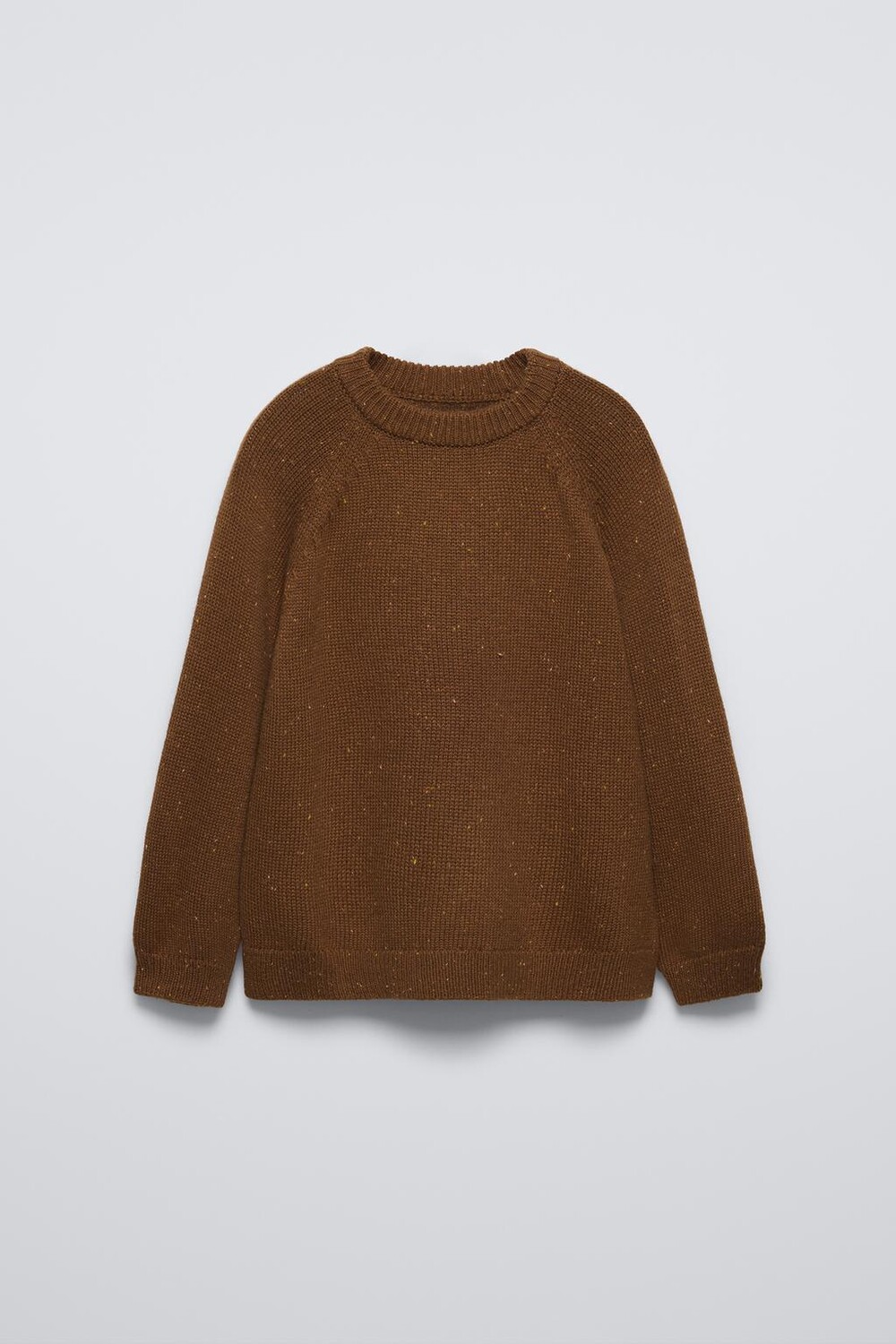 

Вязаный свитер с эффектом пряжи knickerbocker ZARA, карамель