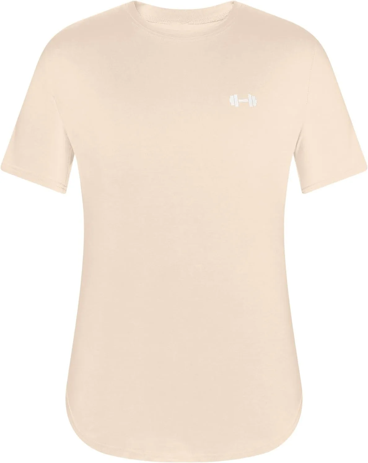 

Мужская футболка для тренировок Quick Dry Muscle Fit Longline Xiaojmake