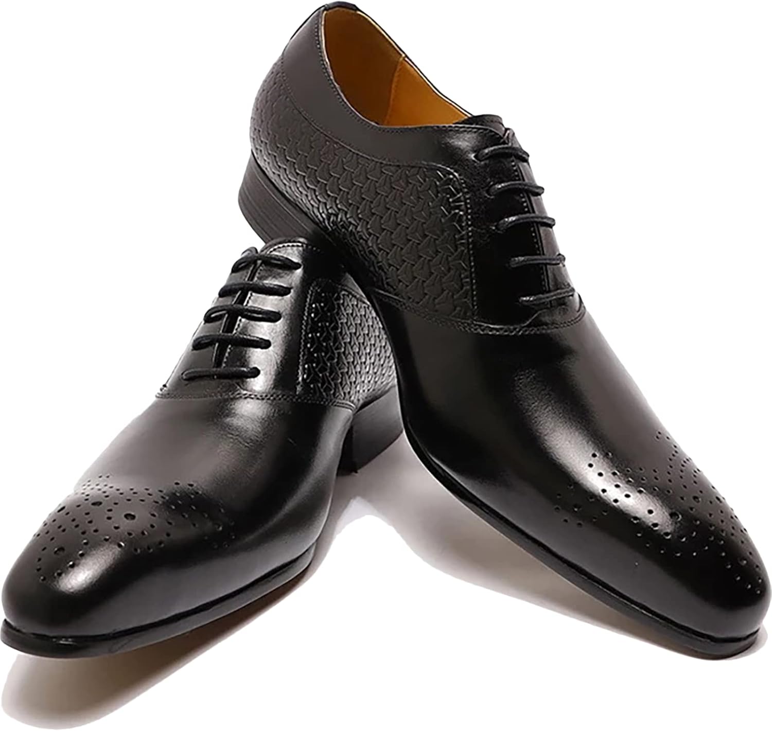 

Мужские свадебные классические туфли с шнуровкой, оксфорды, дерби с крылышком, деловые повседневные туфли, классические броги, коричневые, размер 46 Generic