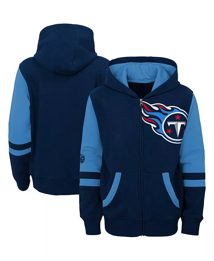 

Толстовка Big Boys Navy Tennessee Titans с цветными блоками и молнией Outerstuff