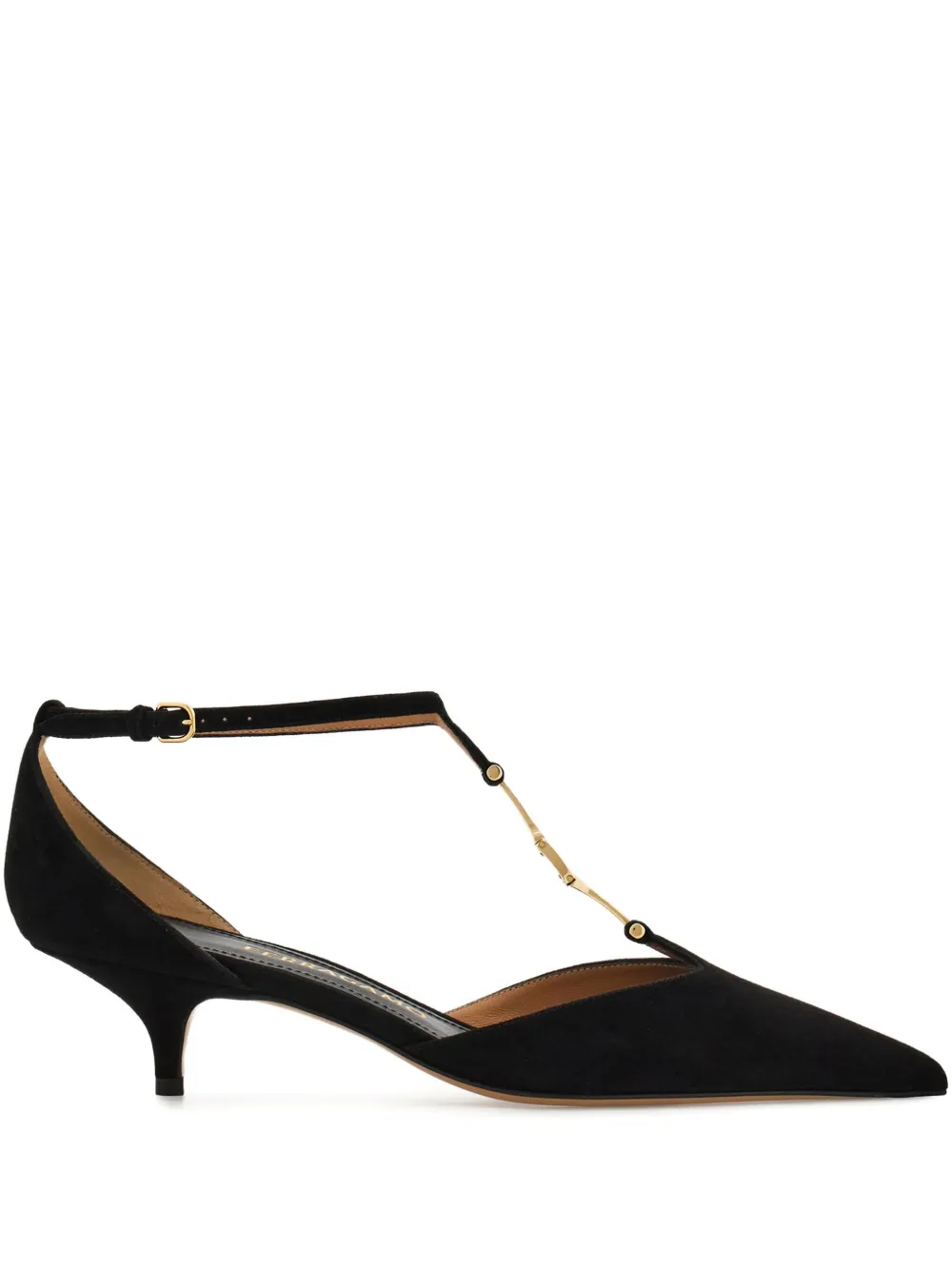 Туфли с Т-образным ремешком Ferragamo, черный
