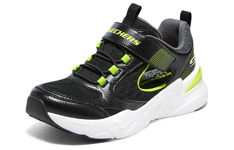 Кроссовки Bobs Kids Lifestyle GS Low-top Black/Green Skechers — фото 3
