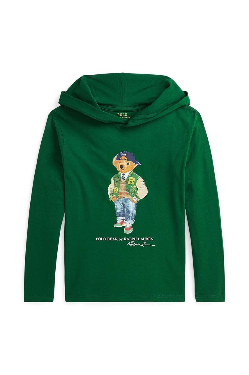 

Хлопковая толстовка Polo Ralph Lauren для мальчика/девочки, зеленый