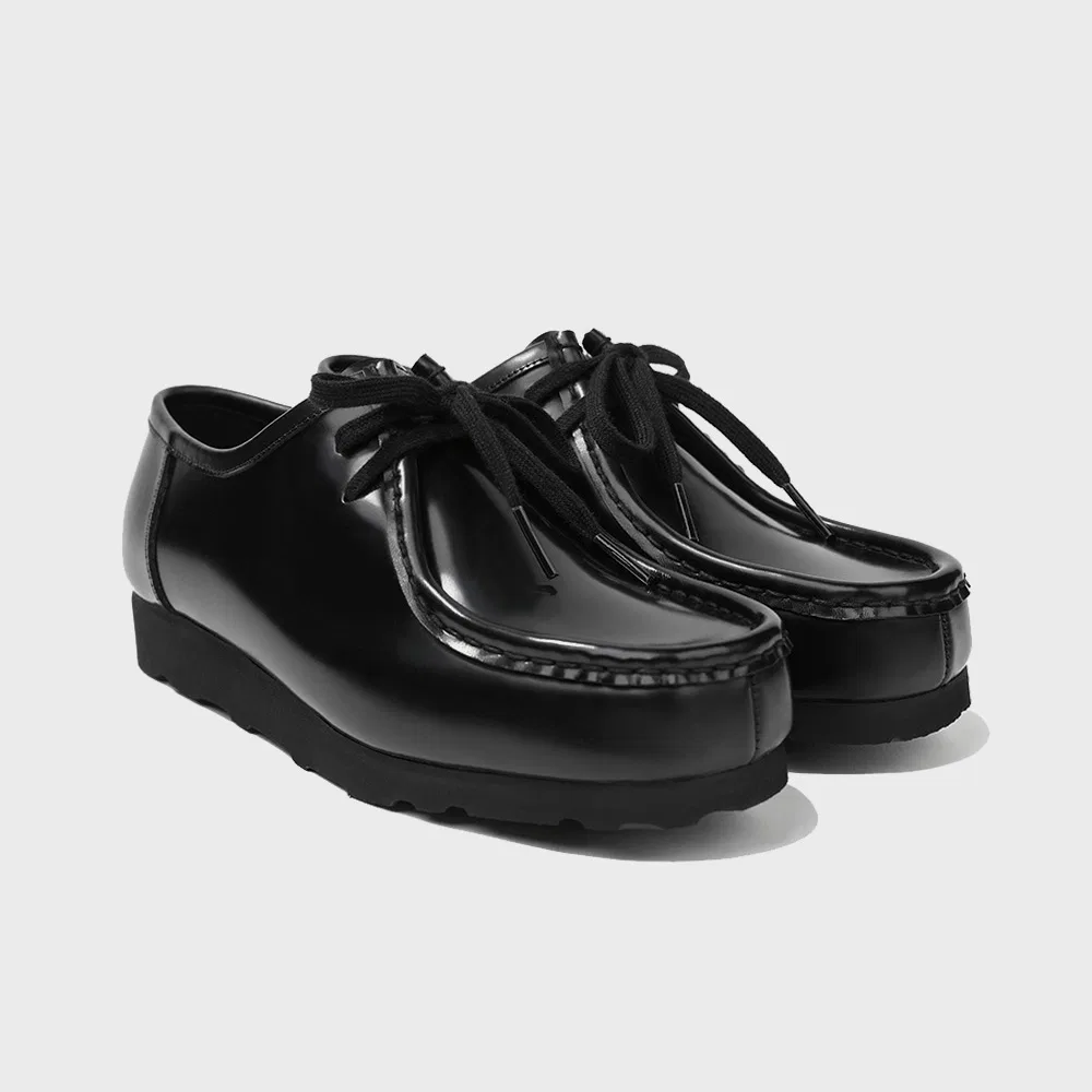 Мужские тирольские туфли Firenze.A Olins с подошвой Vibram Morflex, чёрные