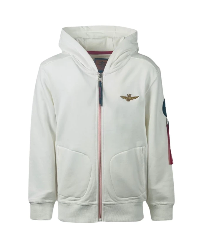 

Толстовка с вышивкой Aeronautica Militare, белый