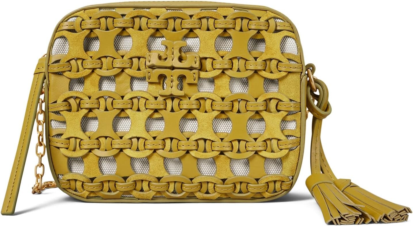 

Сумка Tory Burch Mcgraw Die Cut Camera Bag, цвет Island Palm