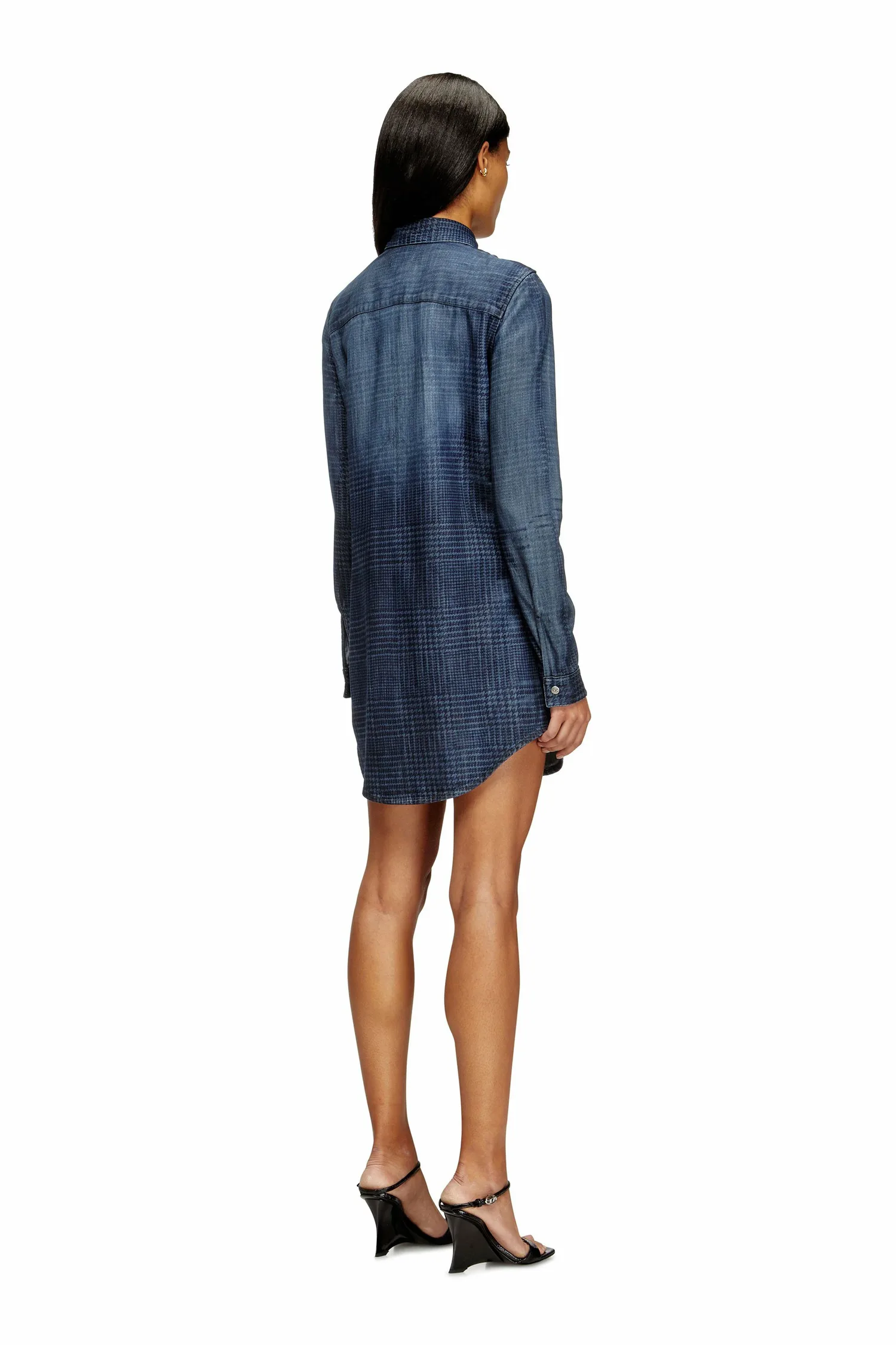 Женское джинсовое платье-рубашка DE-EAZY DRESS-S Diesel, Indigo Blue — фото 2