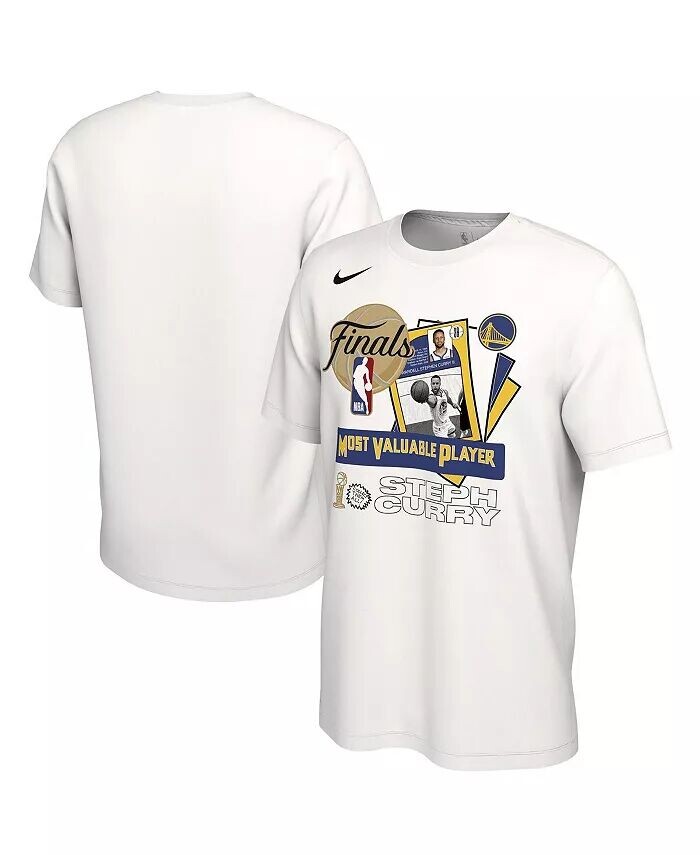 

Мужская белая футболка со Стивеном Карри Golden State Warriors финала НБА 2022, чемпион MVP Nike