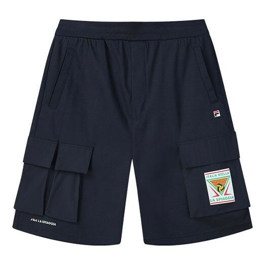 

Шорты logo letter printing pocket short pant male blue Fila, синий