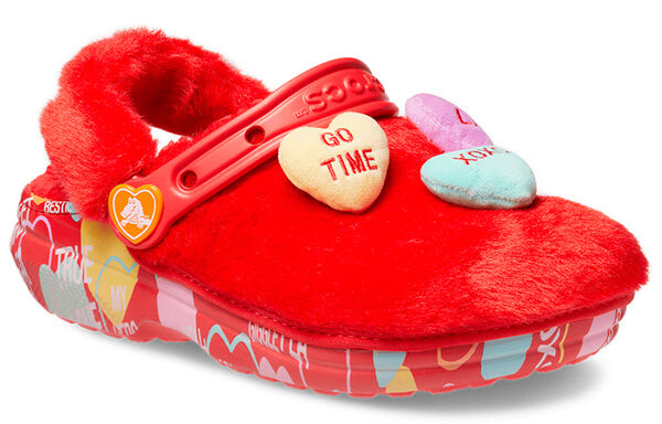 Сандалии sweethearts x clog classic fur 'valentine's day' Crocs, красный — фото 3