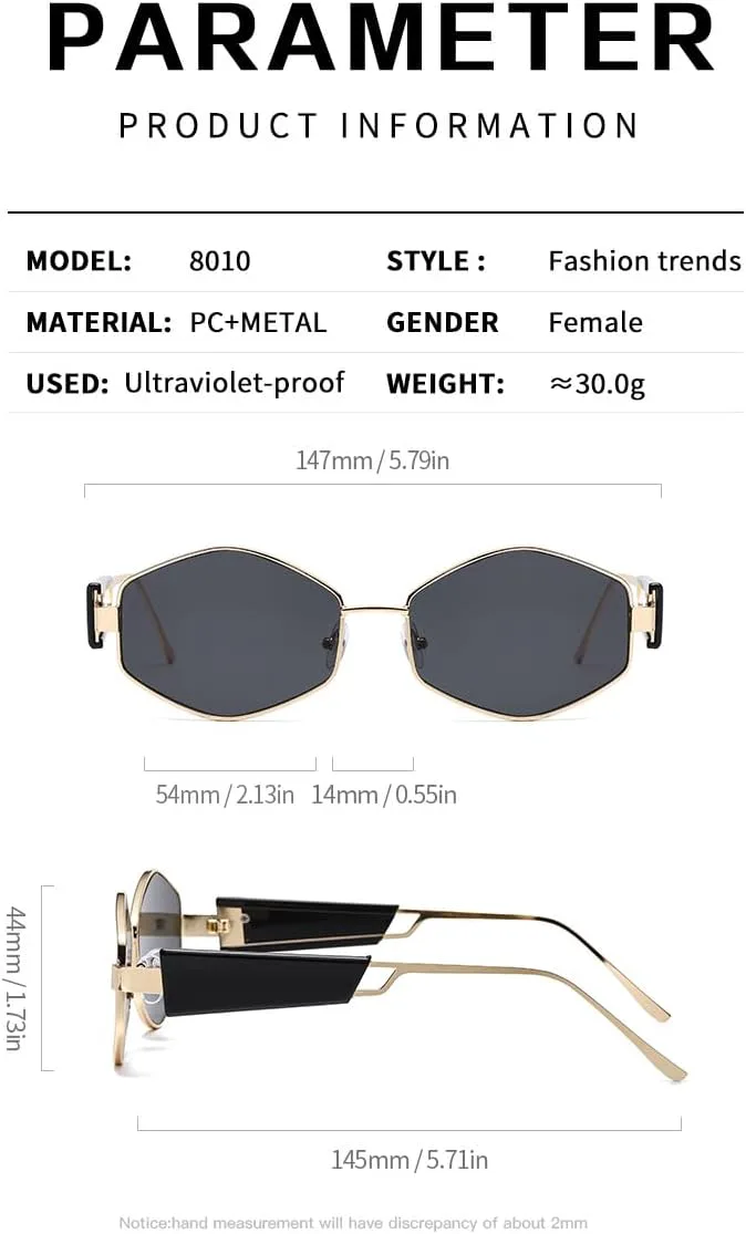 

Мужские и женские солнцезащитные очки в металлической оправе ромбовидной формы — многофункциональные очки для уличной фотосъемки на открытом воздухе Generic, C7