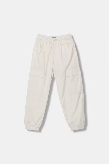 Джоггеры детские из хлопка United Colors of Benetton, бежевый