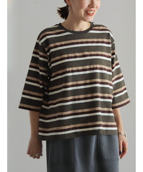 

Футболка с короткими рукавами, с эффектом отбеленной каймы FIL DE FER, коричневый