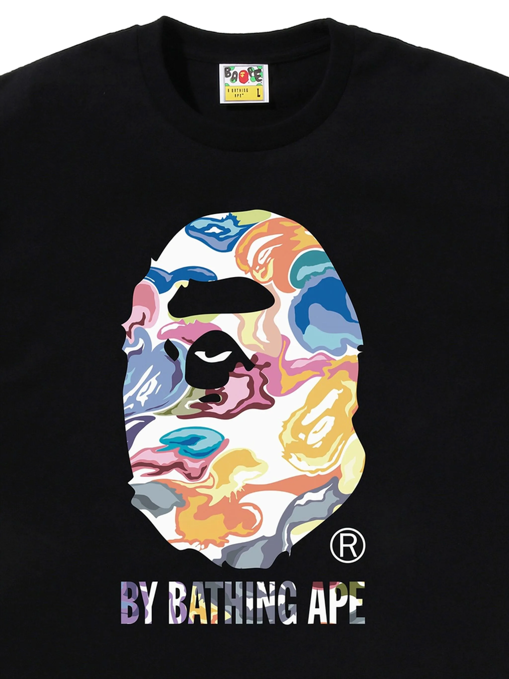 Графическая футболка A Bathing Ape, черный — фото 2