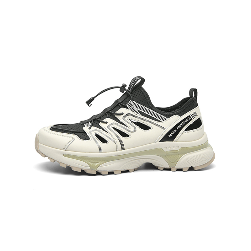

Низкие повседневные туфли мужские FAIRWHALE, Beige Black