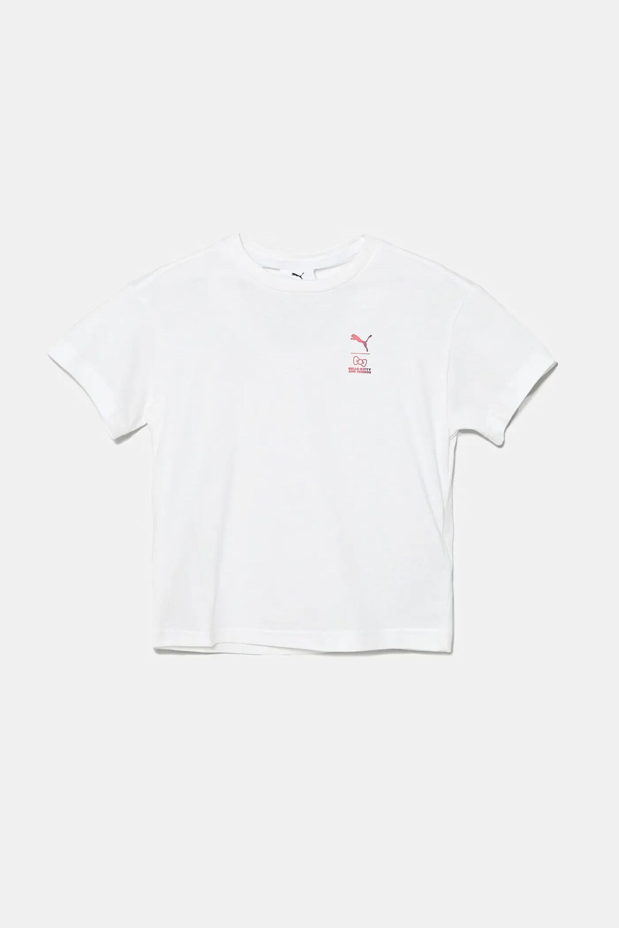 Футболка детская из хлопка с рисунком HELLO KITTY & FRIENDS Puma, белый — фото 2