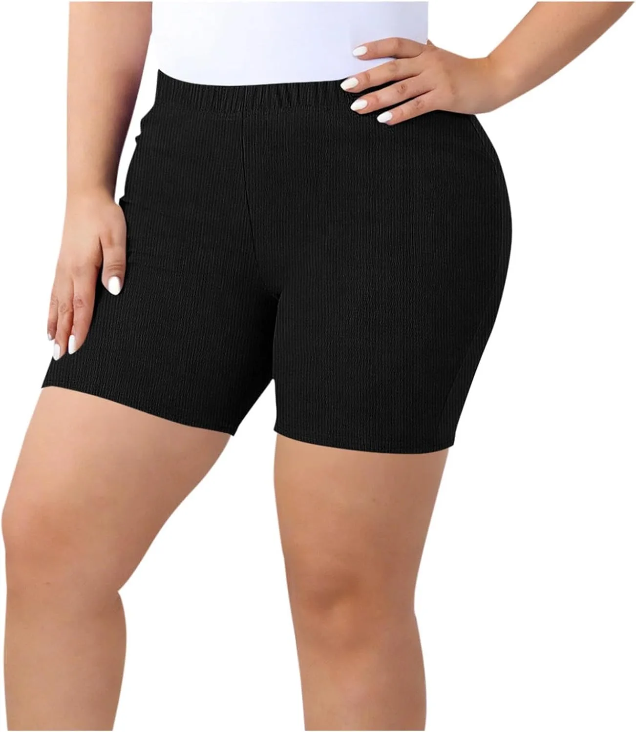 

Плюс сайз велосипедные шорты для женщин High Waist Ruziyoog