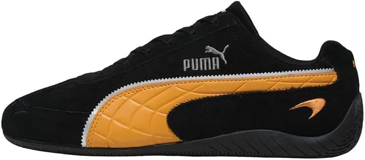 Кроссовки Puma McLaren Speedcat унисекс для взрослых, Black Bright Papaya — фото 2