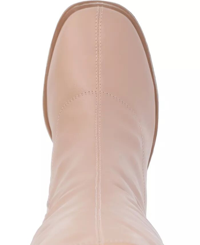 Женские сапоги Alondra Wide на платформе до колена Journee Collection, фиолетовый — фото 4