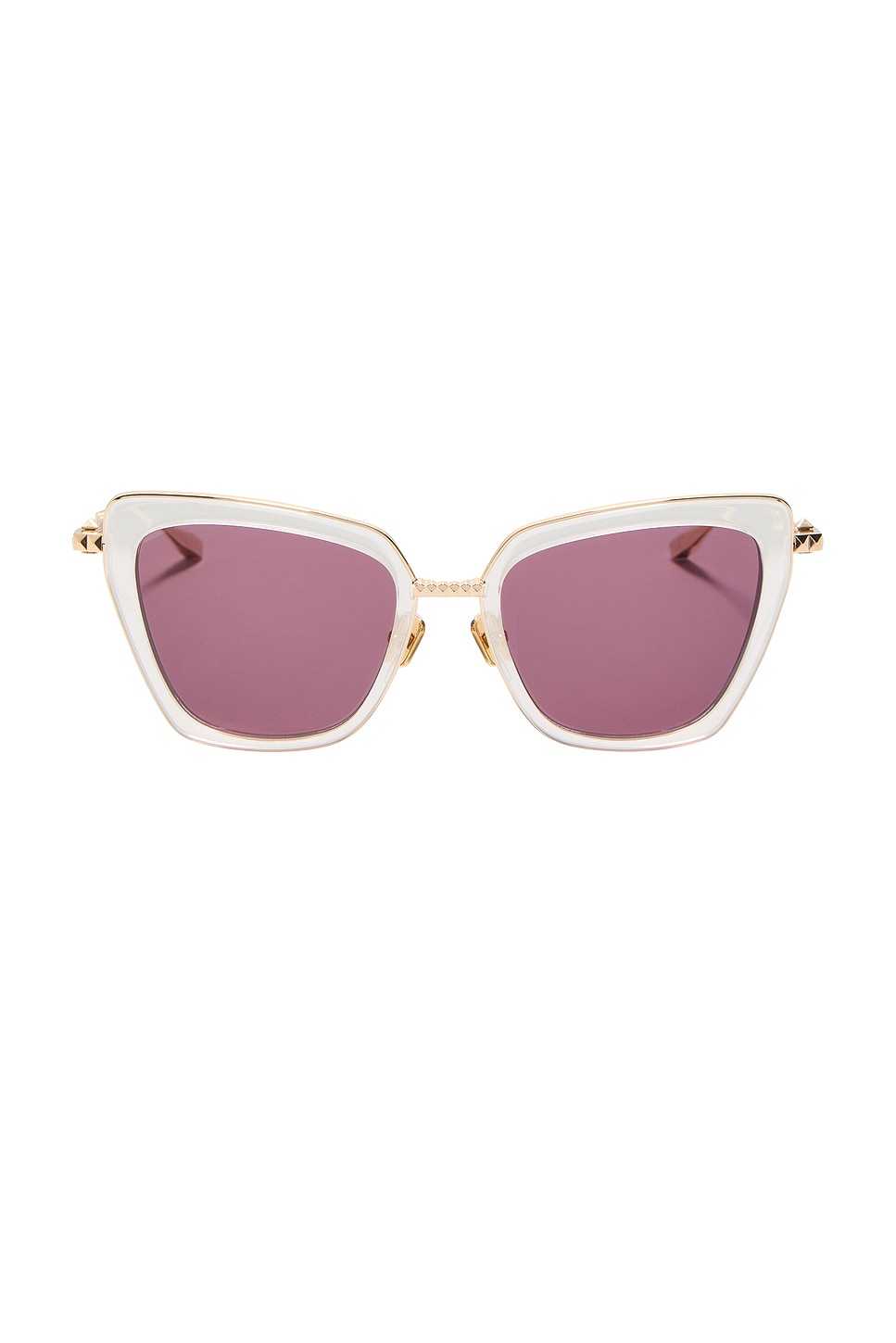 

Солнцезащитные очки V-Daydream ii Valentino Garavani, cloudy ivory, v-light gold & bordeaux
