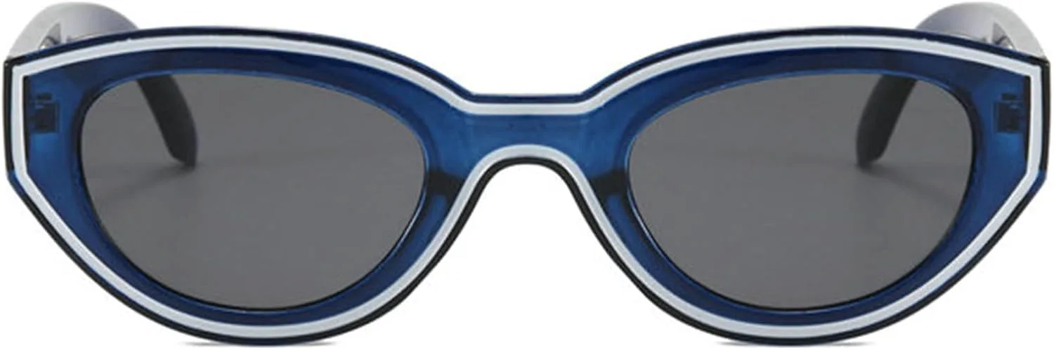 

Солнцезащитные очки Helena Y2K Punk Cat Eye для женщин, 2025 год, роскошные, модные, овальные, черные, для вечеринок, с защитой от УФ-излучения UV400, C7